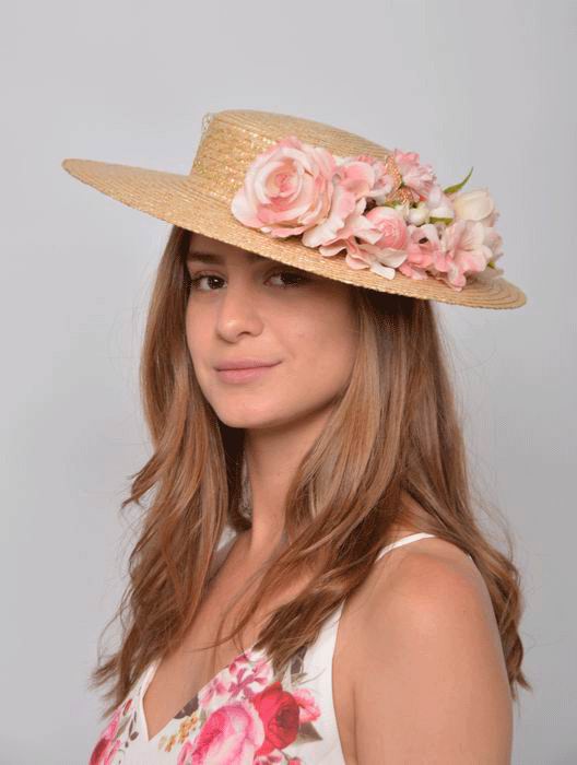 Straw boater for Women