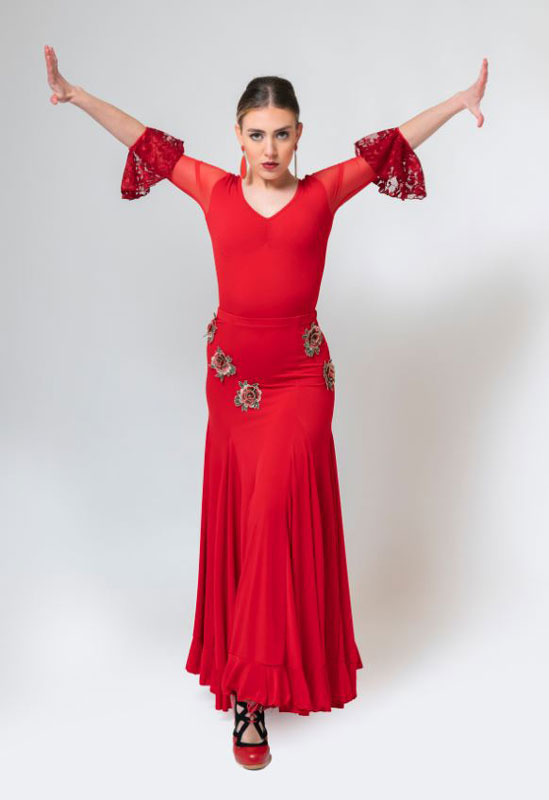 Flamenco Dance Skirt Mesagne. Davedans