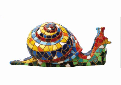 Caracol Mosaico Gaudi. 11cm