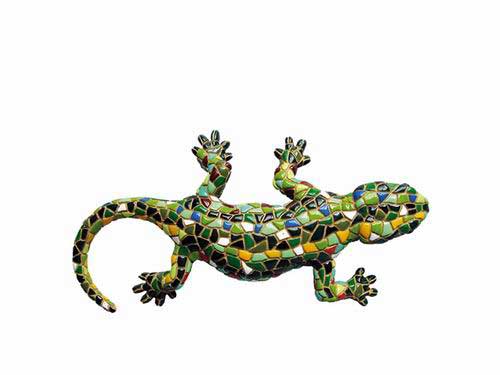 Green Salamander. Gaudi. 15cm