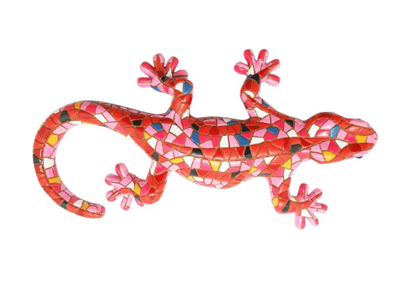 Red Mosaic Salamander. 24cm