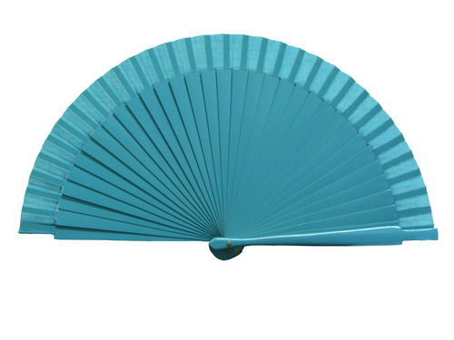 Plain blue fan for kids