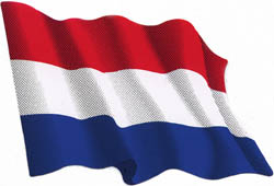 Autocollant du drapeau hollandais