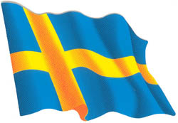 Autocollant du drapeau suédois