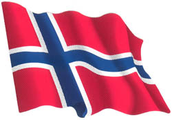 Pegatina Bandera de Noruega