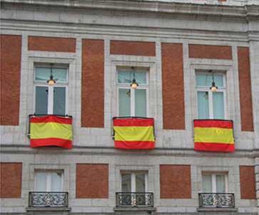 Bandera de España por metros (40 cm. ancho)