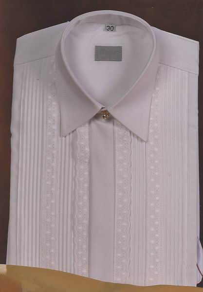 Andalusian Suit Shirt for Boy or Girl, Embroidered Strip and Entredeux