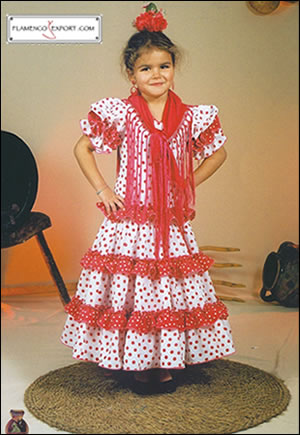 Rociera costume for children: mod. María de la O