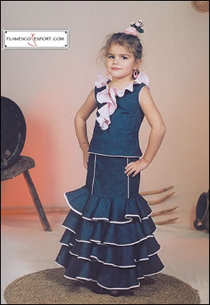 Rociera costume for children: mod. Yedra Niña