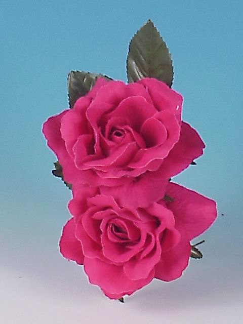 Flores flamencas mod. Dos rosas perleta