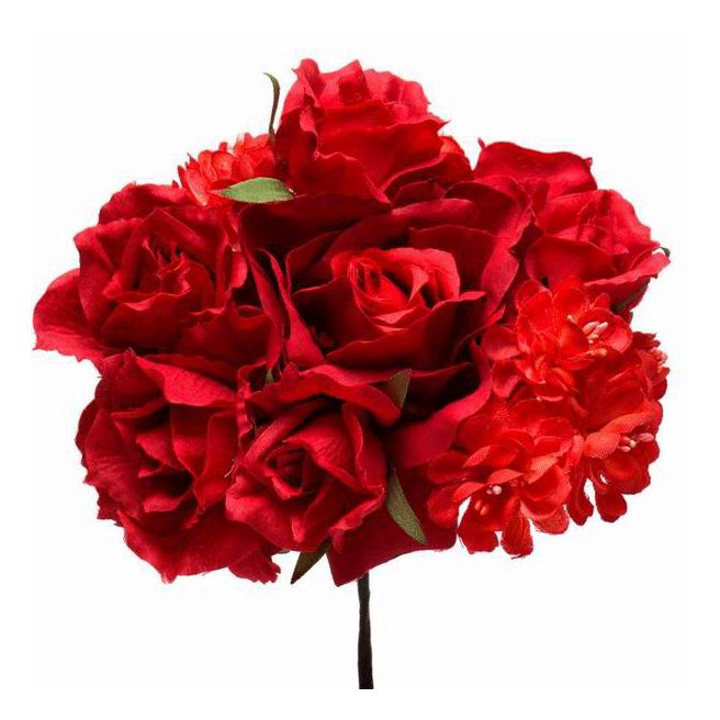 Bouquet de Roses Rouges. Ref. 74T3. 16cm