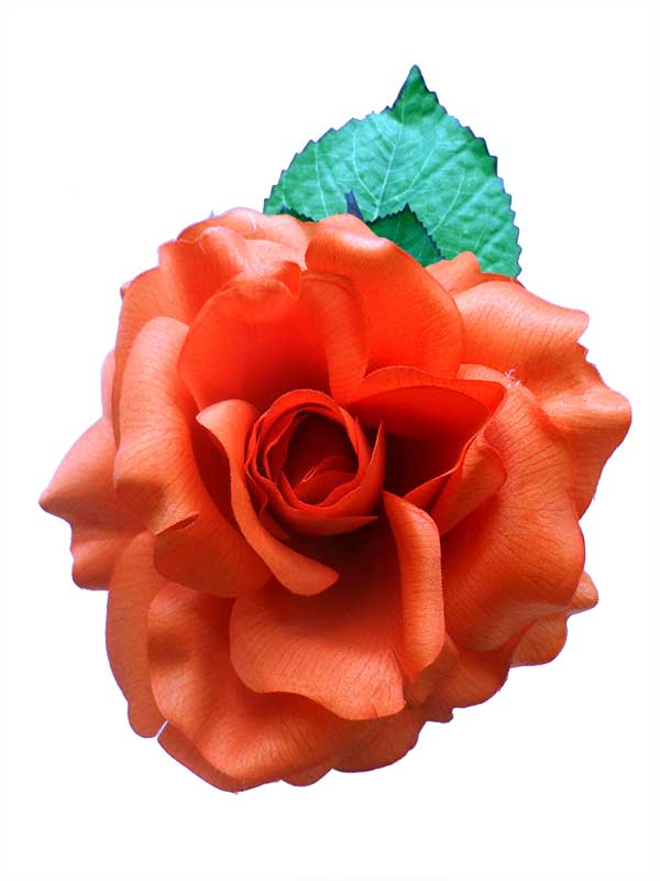 Fleurs pour la Feria. Cinthia Orange. 16cm