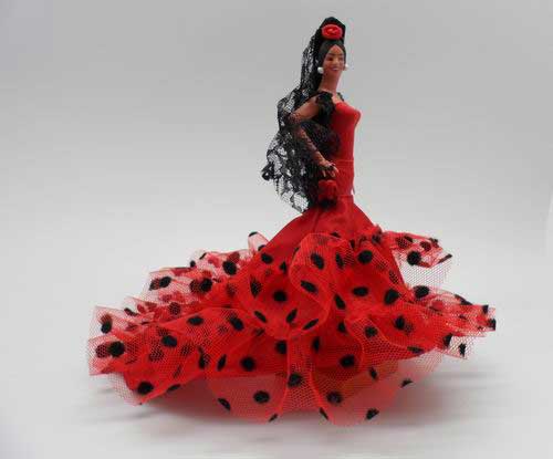 Flamenco doll Red dots by Marin. Mod 601