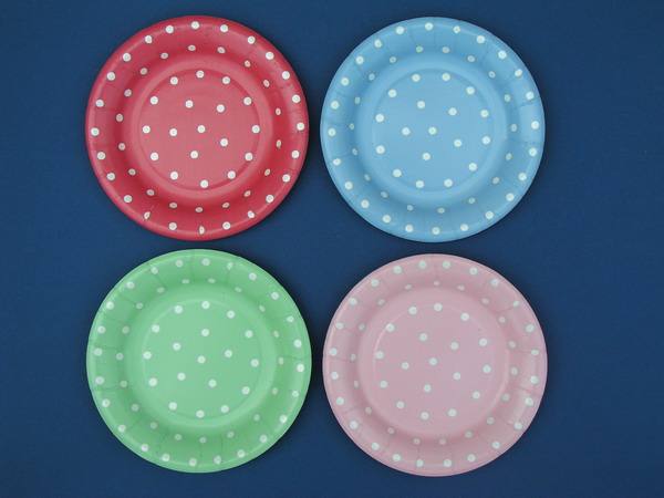 Small Plates with Polka Dots