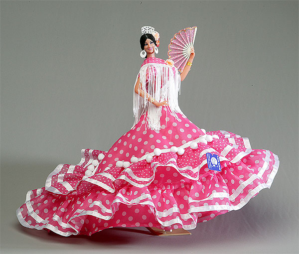 フラメンコ人形　Maria de la O モデル　ピンク