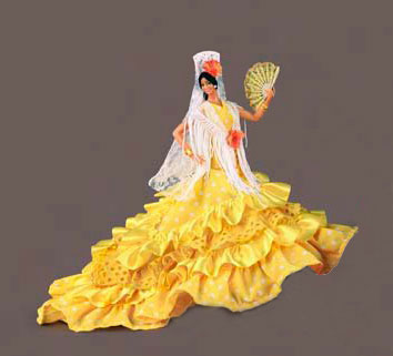 Muñeca Bailaora flamenca  - 25 cm