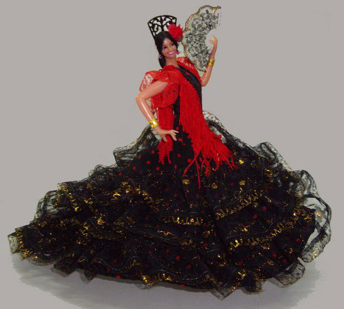 Muñeca Flamenca de Marin. Mod. Maria Clavel. 25cm