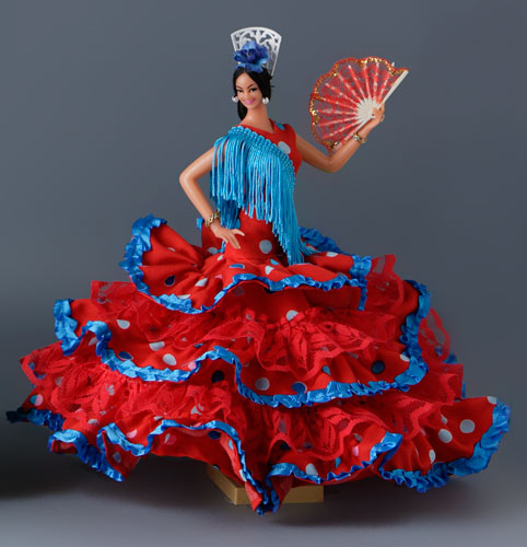 Poupées Flamenca d'Espagne  - 25 cm