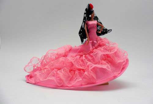 Muñeca Bailaora flamenca mod. Isabelilla Rosa. 15 cm