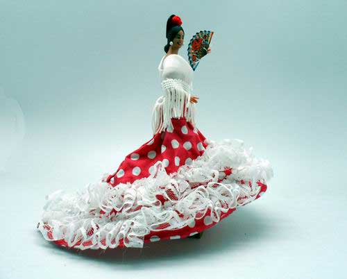 Poupée Flamenca Marin. Mod. Mª Reyes Rose. 21 cm