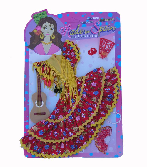 Trajes de Flamenca para muñecas - Estampado