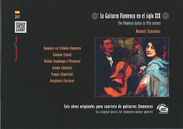 La Guitarra Flamenca en el Siglo XIX, Quatuor Al-Hambra par Manuel Granados (Livre/CD MP3)