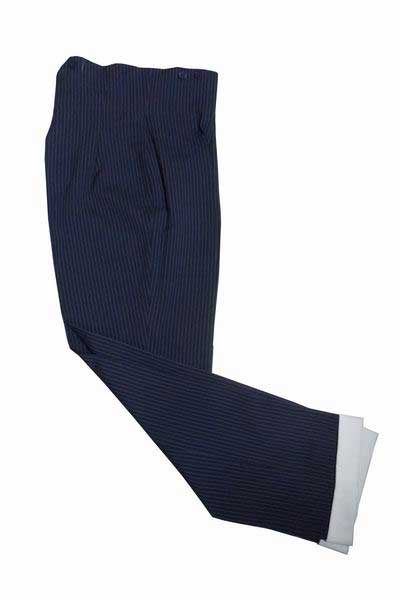 Pantalon Campero (Calzona) Bleu à Rayures Noirs avec Revers Élastique pour Femme