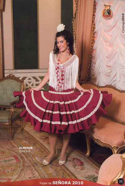 Flamenca outfit model Almeria 2010