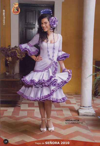 Flamenca outfit model Andalucia 2010