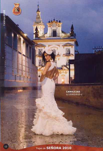 Trajes de Flamenca. Modelo Canalejas 2010