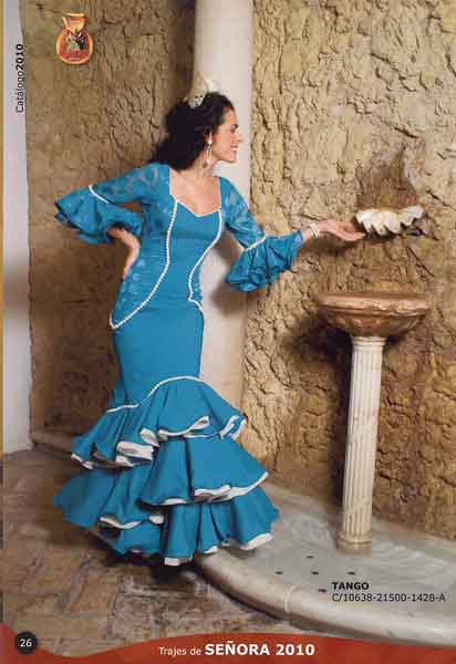 Trajes de Flamenca. Modelo Tango 2010