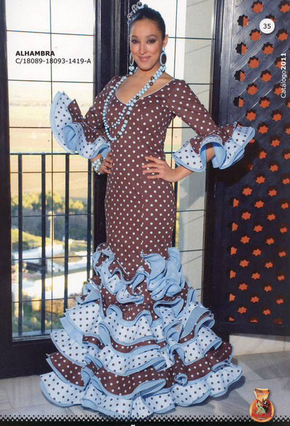 Flamenco dress. Alhambra