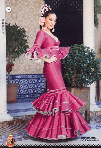 Flamenco dress. Emperatriz