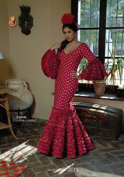 Flamenca costume Clavel model