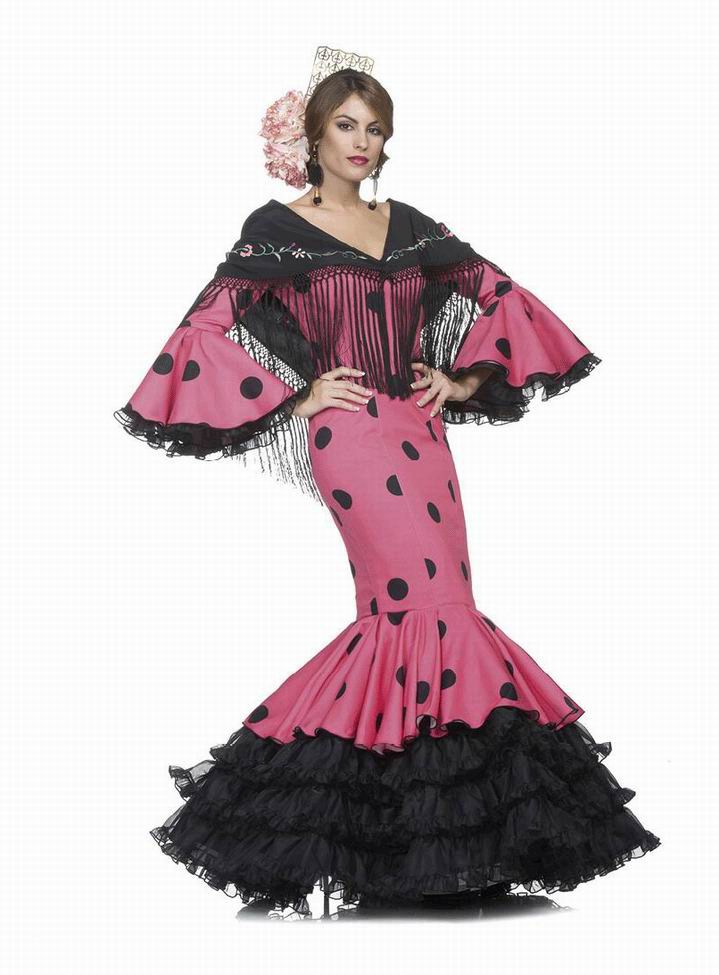Robe de Flamenca modèle Abril Lunares. 2017-2018