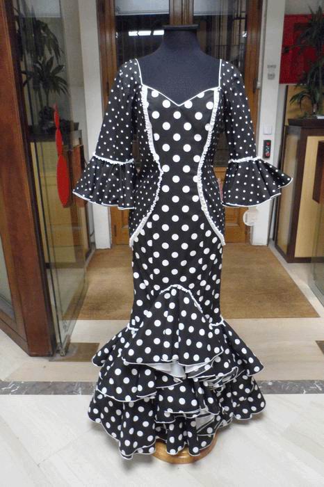 Outlet. Robe de Flamenca Elvira Negro T.40