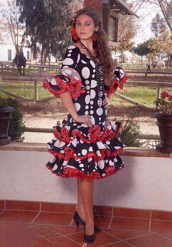 Robes flamenco pour dames: mod. Cielo