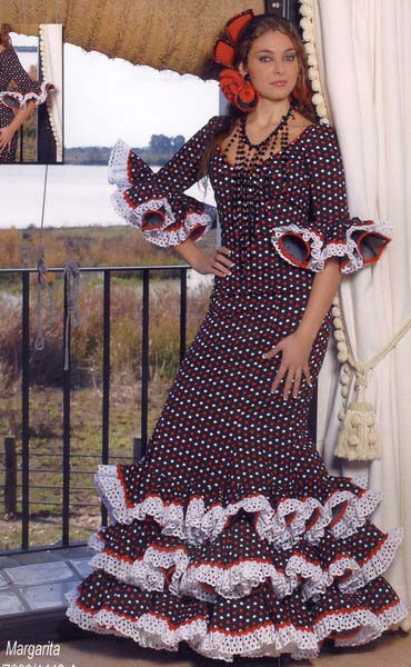 Robes flamenco pour dames: mod. Margarita
