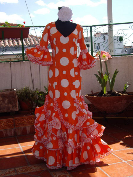 Outlet. Robe de Flamenca Manantial OrangeT.42