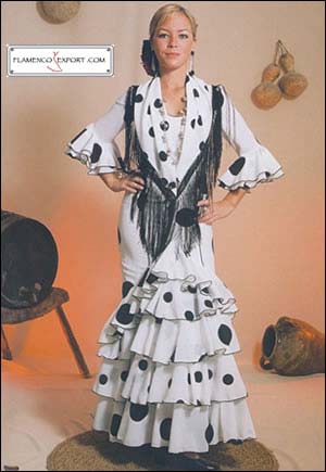 Ladies flamenco outfits: mod. Juncal