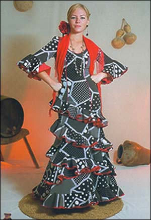 Ladies flamenco outfits: mod. Naranjo