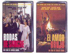 Pack Carlos Saura: Bodas de Sangre y El Amor Brujo. VHS-PAL