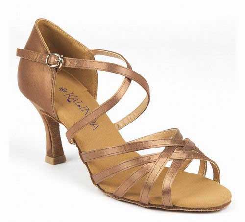 Sandals for Ballroom Dance, Latin Dance or Salsa model Capri Bronce
