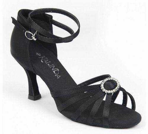 Sandals model Viena Black for Ballroom Dance, Latin Dance or Salsa