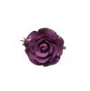 玫瑰形状树脂胸针。淡紫色