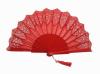 Red Lace Fan for Ceremony. Ref. 1740