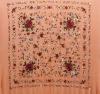 Handmade Manila Embroidered Shawl. Natural Silk. Ref.1011196CRLCOL