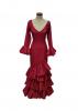 Size 44. Flamenco dress model Lolita. Maroon