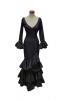サイズ48.フラメンコドレスのロリータモデル。ブラック