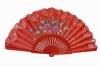 Hand painted fan with red lace. ref. 150ENCJ